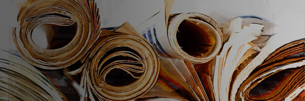 Rolled planning documents and maps